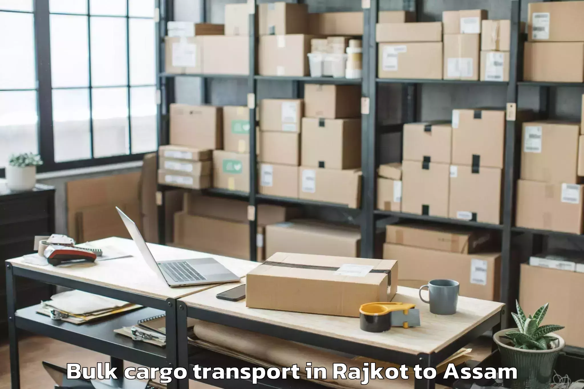 Professional Rajkot to Dokmoka Bulk Cargo Transport